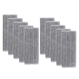 Microfiber Spray Mop Pads Replacement Heads for Wet and Dry Mops 33x12cm, Deep Clean Reusable & Washable Replacement Cleaning Pads Refills Fits for Flat Mop Head (10Pcs)