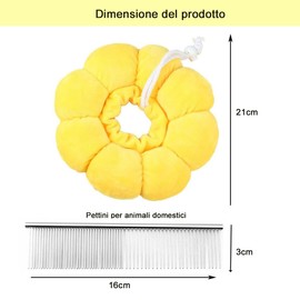 CUEMOON Cat Recovery Collar, Protective Collar for Cats, Pets, Soft, Bite Relief Collar for Dogs and Cats After Surgery