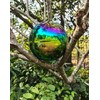 Gazing Ball for Garden Decor - 8-Inch Hollow Metal Sphere