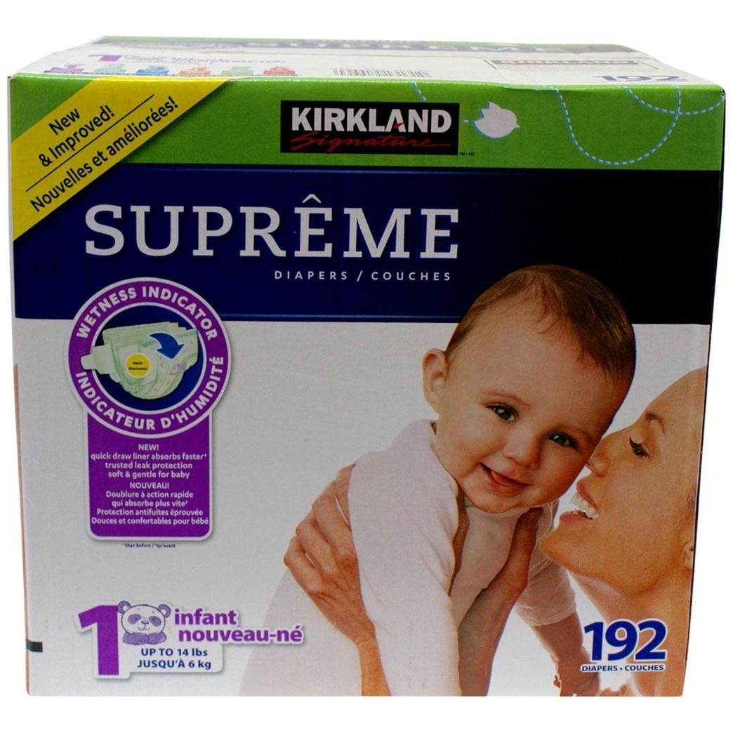 Kirkland Diapers-Size 1-192 Count