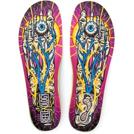 Remind Insoles CUSH Impact | Reflexology | Shoe Inserts for Mid-High Arch Support | Skateboarding & Snowboarding | Walking, Hiking, Running | Lightweight Comfort | Mens Size 11-11.5