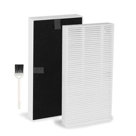 VCLENA 2 Pack Hepa Air Purifier Replacement Filter for Febreze FRF102B, for Honeywell U Filter Hepa Clean Replacement Filter with Odor Reducing Pre Filter …