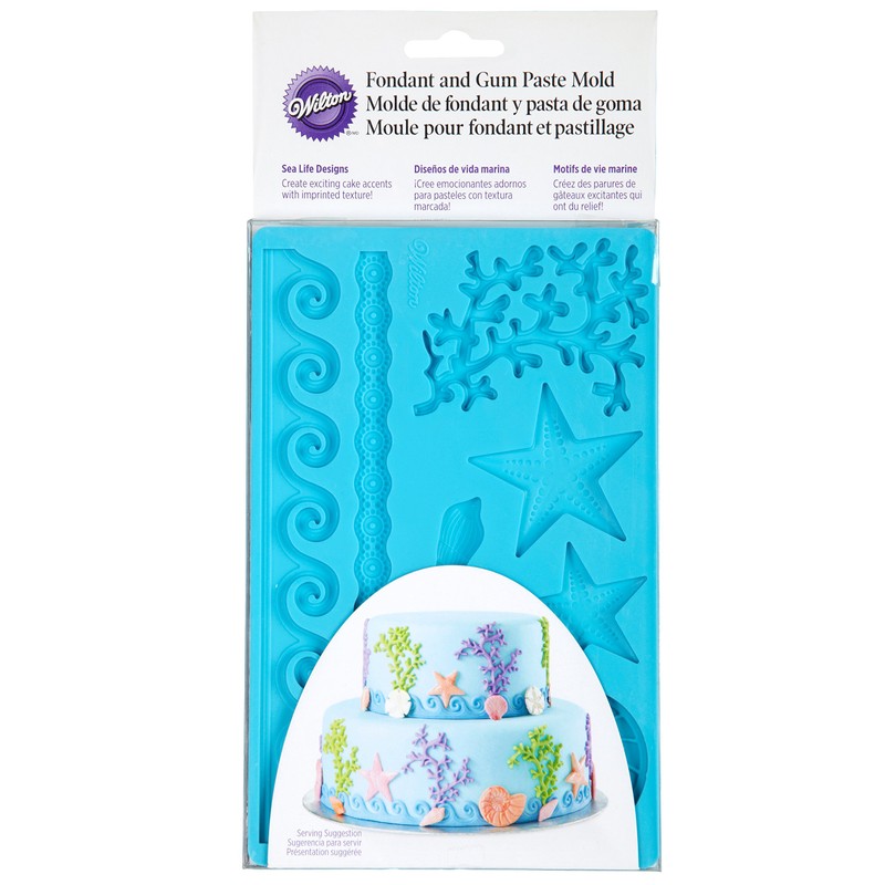 Wilton Silicone Sea Life Fondant and Gum Paste Mold -