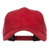 Structured Faux Suede Cap - Red OSFM