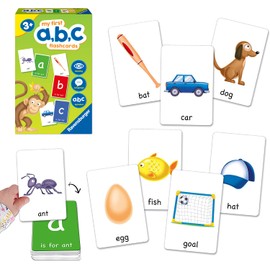 Ravensburger My First ABC Flash Card Game for Kids Age 3 Years Up - Ideal for Early Learning, Object Recognition, Alphabet, Reading and Spelling