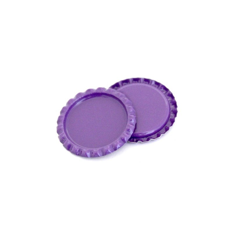 Flattened Bright Bottle Cap Multi-Color 30 Pack.