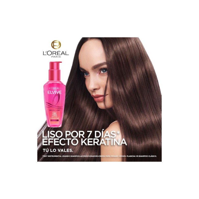 L'Oréal Paris Elvive Dream Liso, Sérum Capilar con Keratina, 100