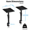 suptek Clamp-on Speaker Stand Desk Mount Set, Height Adjustment, Swivel,