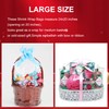CANWUPON Shrink Wrap Bags for Gift Baskets, Clear PVC Heat