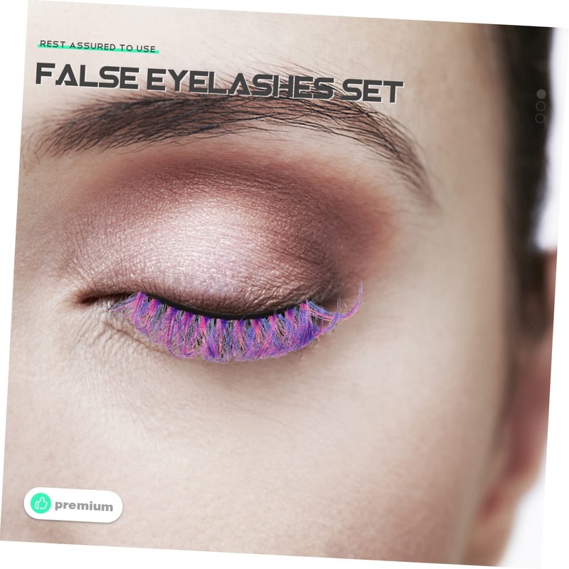 OHPHCALL Individual False Eyelashes for Natural Look Curve Synthetic Lashes