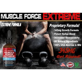 Muscle Force Extreme 2 Bottle Pack 345mg Proprietary Formula Our Strongest Strength and Endurance Spray, Improves Muscle Strength and Recovery Time 2oz Bottles