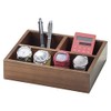 16-94DBR Cherry Wood Wood Dark Brown Small Storage Box Approx.