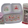Kids Fairy Dinner Set - Divided Plate Cup and Metal