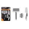 Smart Choice Pet Grooming 3-Piece Set, Black/White & Grey/White, 0.25
