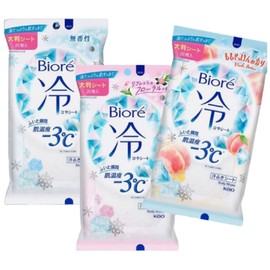 Biore cold sheet 20 sheets 3 piece set Biore powder sheet Biore cooling sheet unscented peach scent peach scent floral scent body sheet sweat tissue / 비오레 냉시트 20매 3개세트 비오레파우더시트 비오레쿨링시트 무향 복숭아향 피치향 플로랄향 바디시트 땀티슈