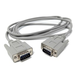 2m Serial 9-Pin Male to Male Cable (DB9 to DB9) – RS-232 Lead for Computer, Monitor, EGA & Serial Connectivity (VGA 9pin) 6.5ft