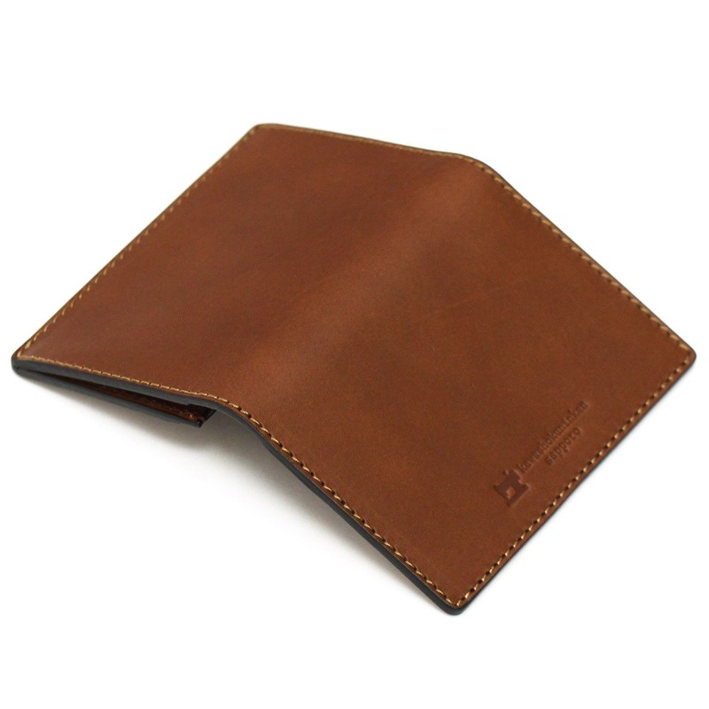 Sapporo Leather Craftsman Museum Business Card Holder, Made in Japan,