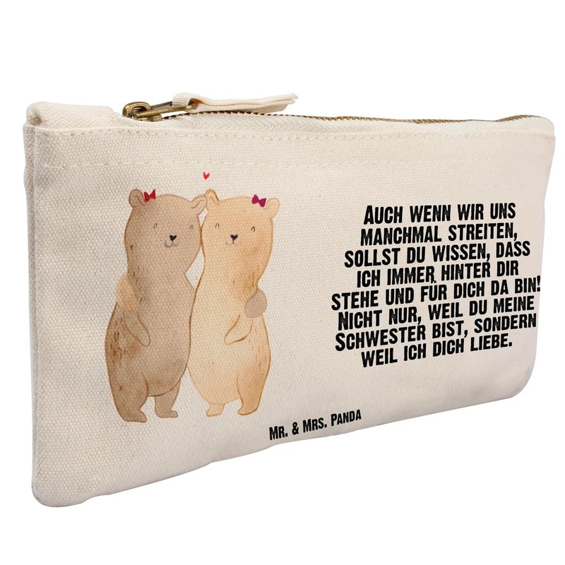 Mr. & Mrs. Panda Make-Up Bag Bear Sisters, White, Hand