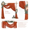 Showgeous Wedding Arch Draping Fabric 2 Panels 28" x20Ft Terracotta