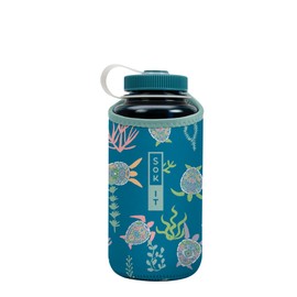 Sok It BotlSok Water Bottle Sleeve Insulated Neoprene Cover (Turtle-y Awesome, Fits 32oz Nalgene)
