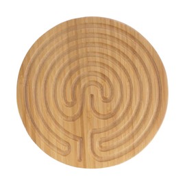 BambooMN Finger Labyrinth for Meditation and Prayer - 6" Diameter - Cretan Style - 1 Piece
