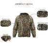 EAmber Ghillie Suit Gilly Hunting Suits Pants 3D Leaf Camo