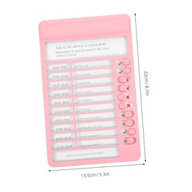 NUOBESTY Board for Boys and Girls Self-discipline Time Clock Planning Reminder Chart