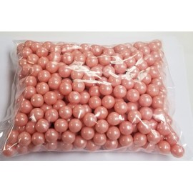 Gumballs Glimmer Pink Bubble Gum 2 Pounds 0.5 inch Mini Gumballs