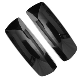 High Soar Black Door Mirror Cover for Volvo VNL Trucks 04-17, Driver & Passenger Side, Left & Right Side (A Pair)