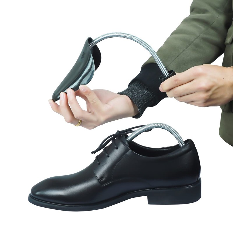 10 Pairs Plastic Shoe Trees for Men (Black)