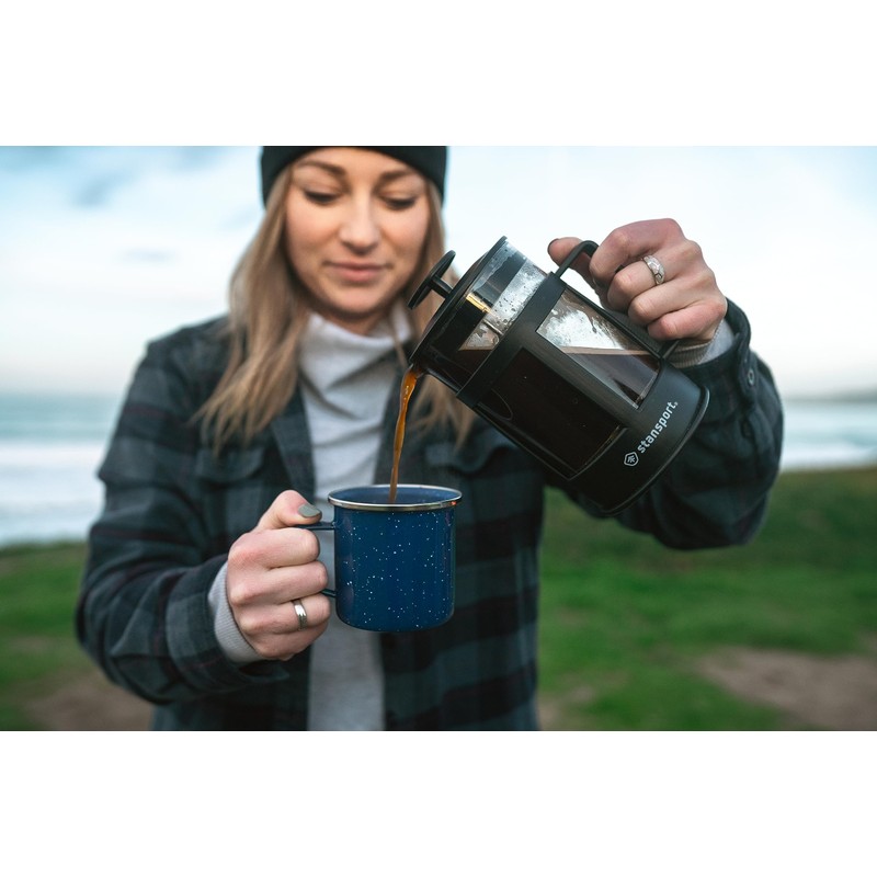 Stansport French Coffee Press (278),Black