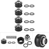 Tiardey 4 Pack Water Cooling Fitting, OD 14MM Rigid Tube