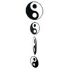 CIM Tambouri Yin Yang Wind Chime UV-Resistant and Weatherproof Discs:
