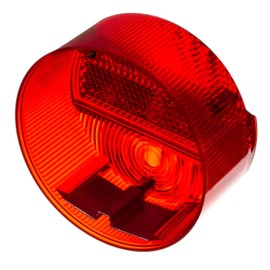 MZA Rear Light Cap Round, Red, Diameter 120 mm without KZB - Simson S50, S51, S70, S53, S83, KR51/2 Schwalbe, SR50, SR80