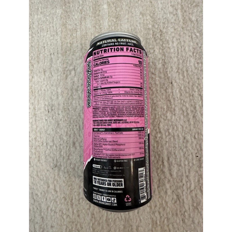GHOST SOUR PUNK LEMONADE Energy Limited Edition "When We Were