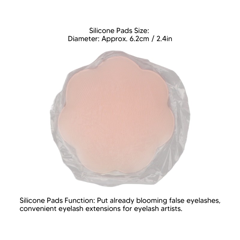 Eyelash Extension Pad Set 5pcs Silicone Adhesive Pallet Professional Efficient