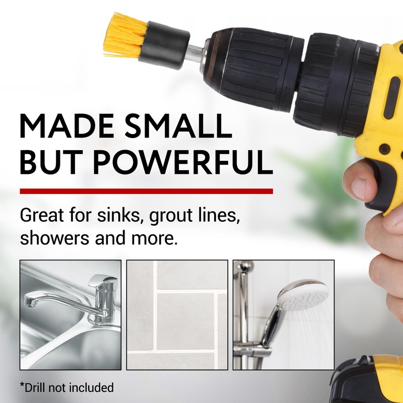 Impresa Drill Brush Attachment Set - Pack of 10, 5