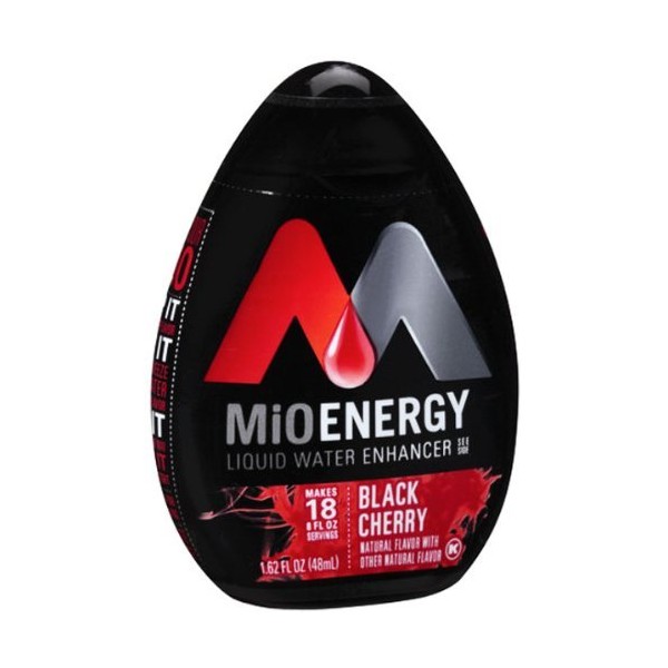 Mio Energy Black Cherry Liquid Water Enhancer Case Pack 12 Mio Energy Black Cherry Liquid Water Enh