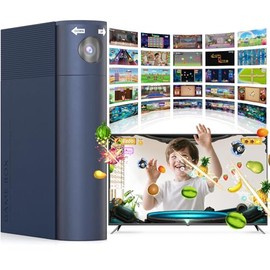 MetFut AR Motion Gaming Console for Kids: Learning & Active Play Game System for Enhanced Logic & Coordination & Fitness. Video Game System with Adjustable Camera. (Navy Blue)