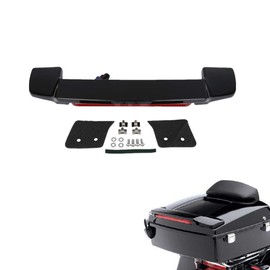 TCMT Vivid Black LED Light Spoiler Trunk Fits For Harley King Razor Chopped 1997-2013 Touring Road King Road Glide Street Glide Electra Glide Ultra Classic Pack