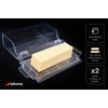 Pikanty Airtight Butter Dish with Hinged Lid - Large Plastic