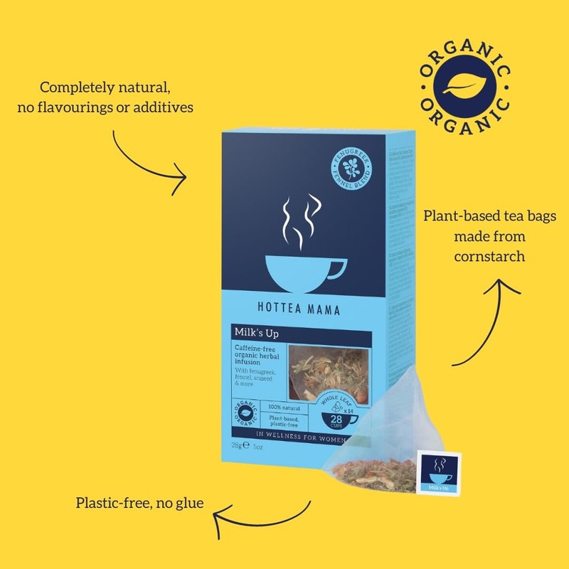 HOTTEA MAMA | Milk’s Up | Organic Breastfeeding Tea With