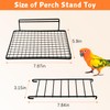 BNOSDM Large Stainless Steel Grid Platform for Parakeet 4 PCS