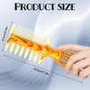 Styling Comb, 3 In 1 Fish Tail Bone Shape, Wide