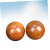 SAFIGLE 2pcs Wooden Massage Balls for Hand Exercise Round Fitness