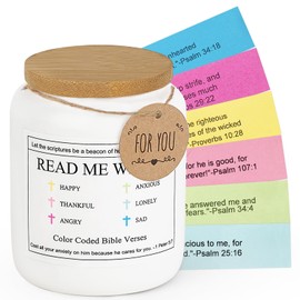 Mkono Bible Verse Jar, Christian Gifts for Women, Men, Prayer Jar for Daily Encouragement Inspirational, Religious Birthday Gifts For Women, Her, Mom, Dad, Friends