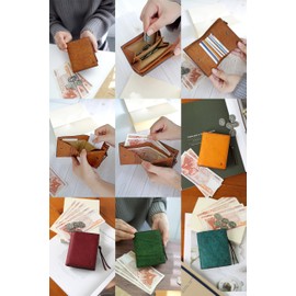 Baggy Port BP-ZYS2415 Men's Bi-fold Wallet, Genuine Leather, Black