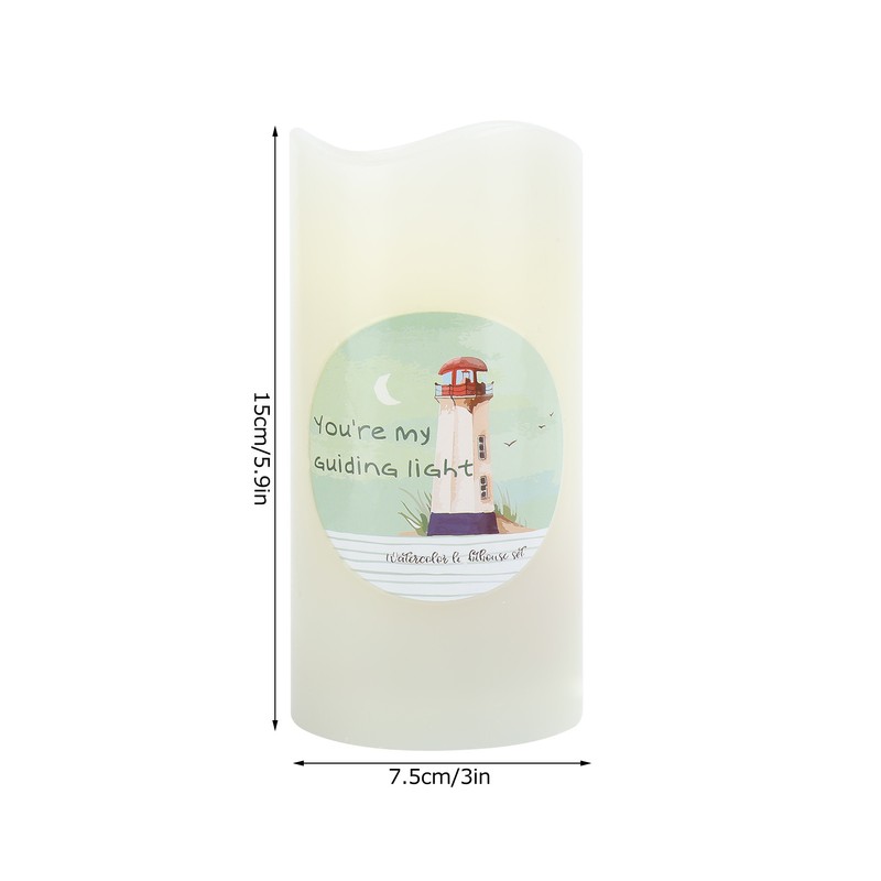 LED Electronic Candle Light Projector Light Flameless Candle Garden Home