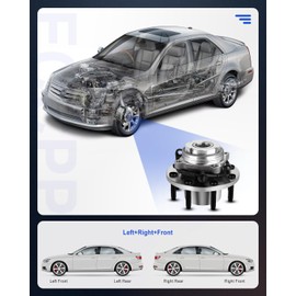 ECCPP Front 8 Lugs Wheel Bearing and Hub Assembly For 2000-2002 For Ford Excursion 1999-2004 For Ford F-250 Super Duty 1999-2004 For Ford F-350 Super Duty Wheel Hub Bearings W/ABS 515020