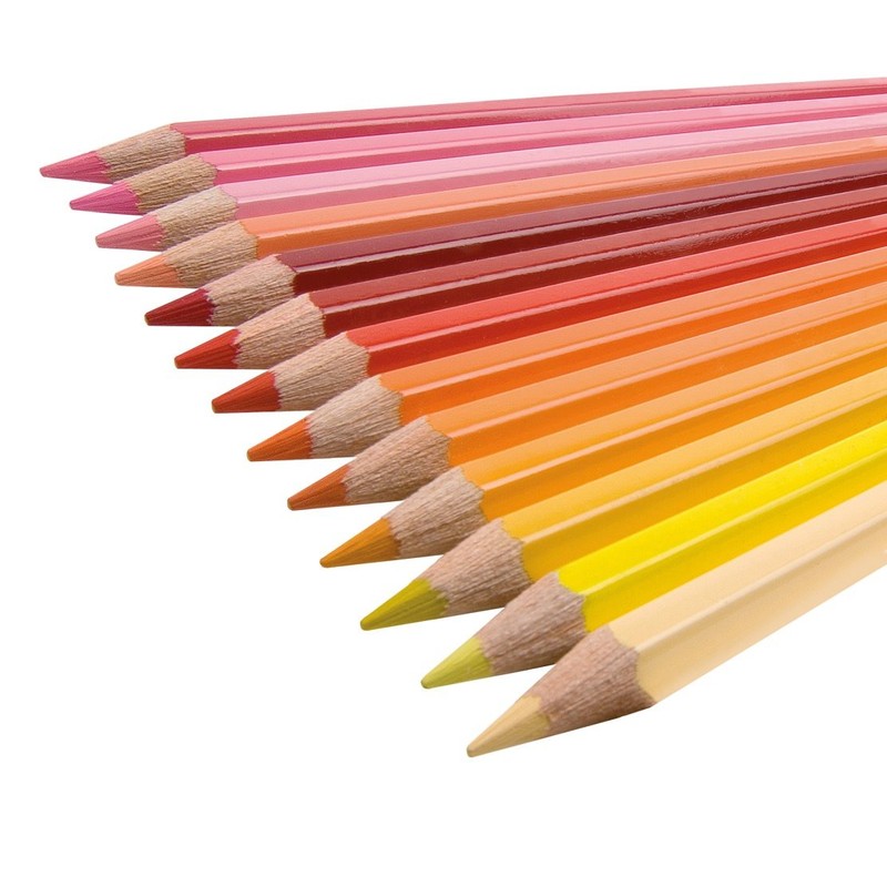 Jolly Super Sticks Crayons Individual Pencils Pack of 12 vermilion